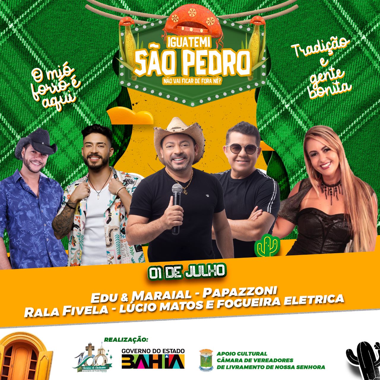 São Pedro de Iguatemi em Livramento é marcado por grandes atrações musicais
