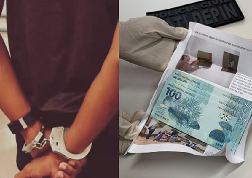 Jequié: Jovem de 18 anos é preso com R$ 1 mil em cédulas falsas