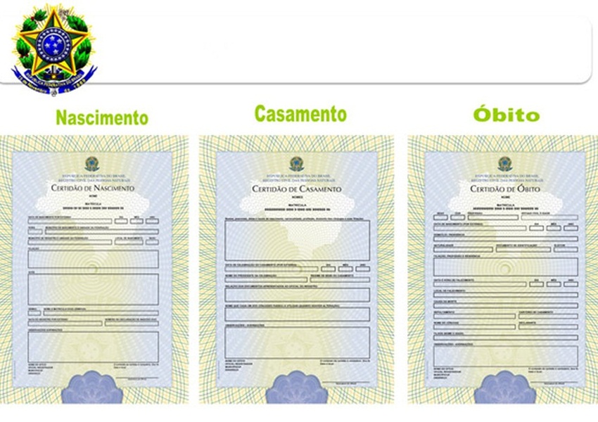 Mudanças nas certidões de nascimento, casamento e óbito que passam a valer nesta terça (21)
