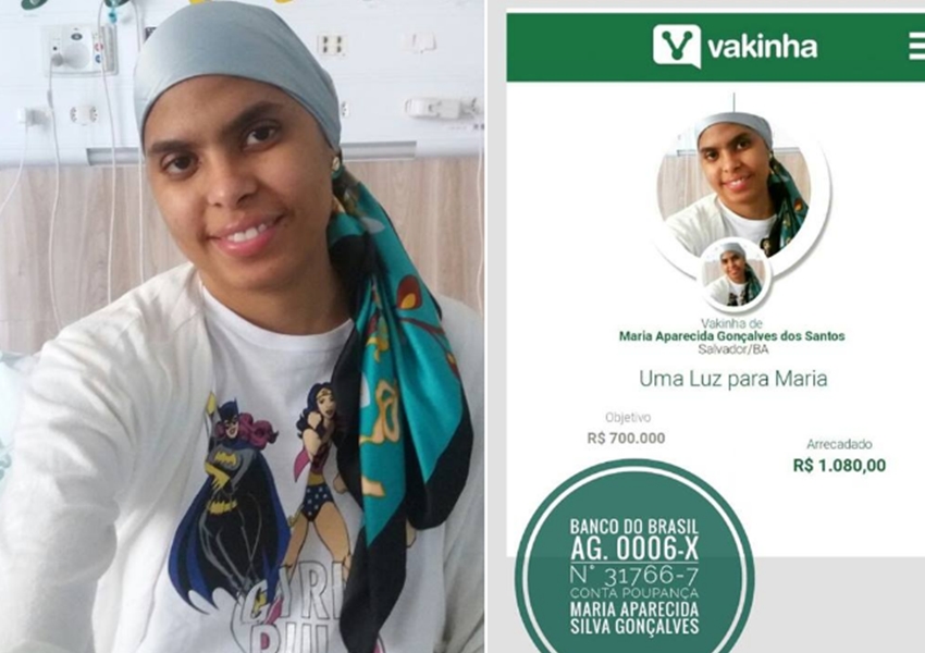 Farmacêutica baiana com ”leucemia” faz vaquinha online para custear tratamento