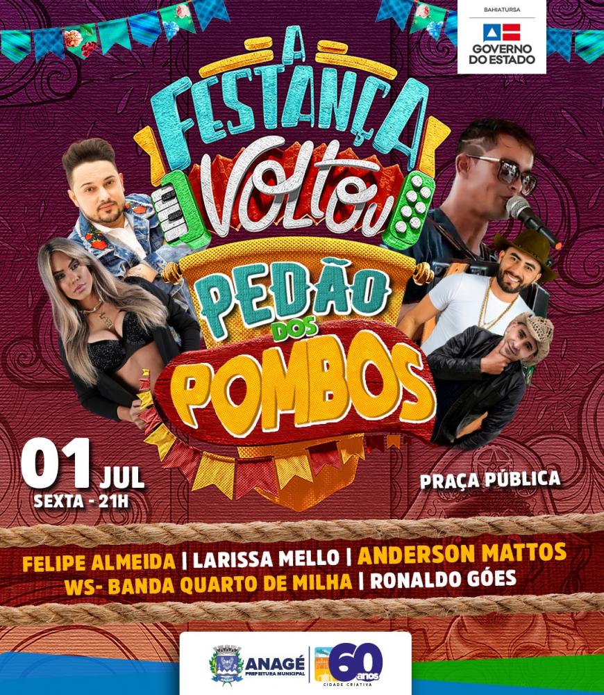 A Festança Voltou: Larissa Mello se apresentará em Anagé no ‘Pedão dos Pombos’