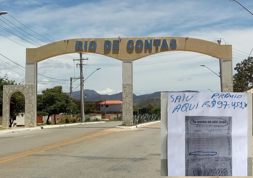 Apostador de Rio de Contas é um dos ganhadores da Quina de São João; prêmio é de 97.451,79