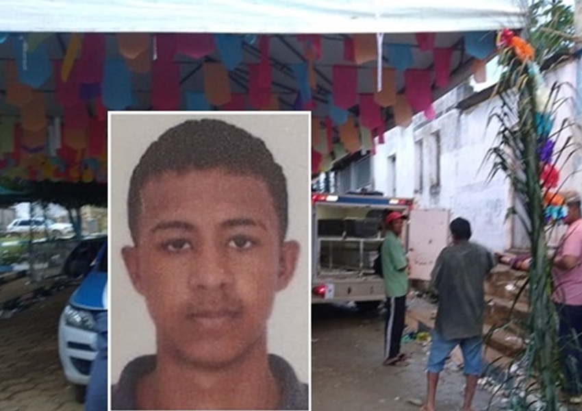 Jovem de 18 anos é morto a tiros após esbarrar em mulher durante festa junina