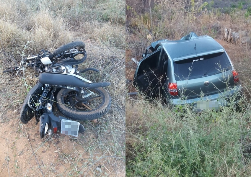 BA-148: Motociclista morre após colisão contra carro entre os municípios de Rio de Contas e Jussiape