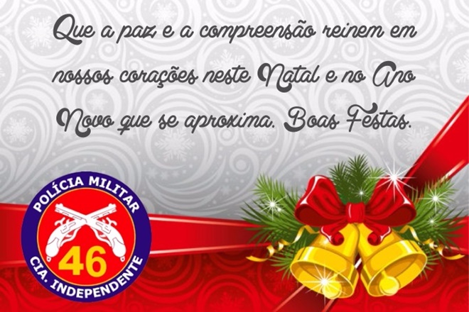 Mensagem de Natal da 46ª Companhia Independente de Polícia Militar