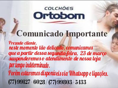 Coronavírus: Loja Ortobom atende decreto e fecha as portas por tempo indeterminado