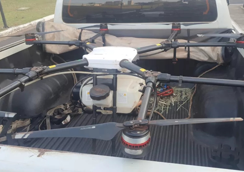 Drone usado contra apoiadores de Lula e Kalil em Uberlândia é apreendido pela PM