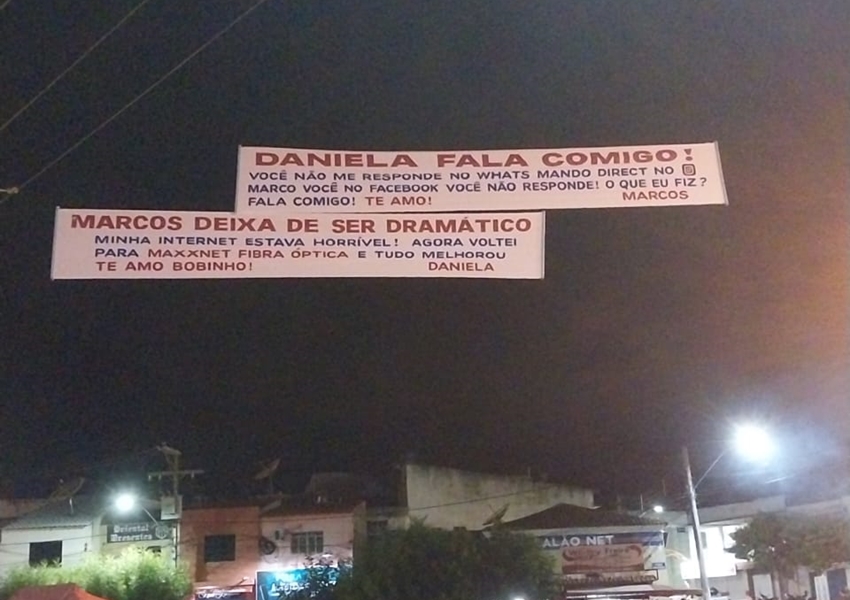 Campanha publicitária da Maxxnet chama atenção em Livramento