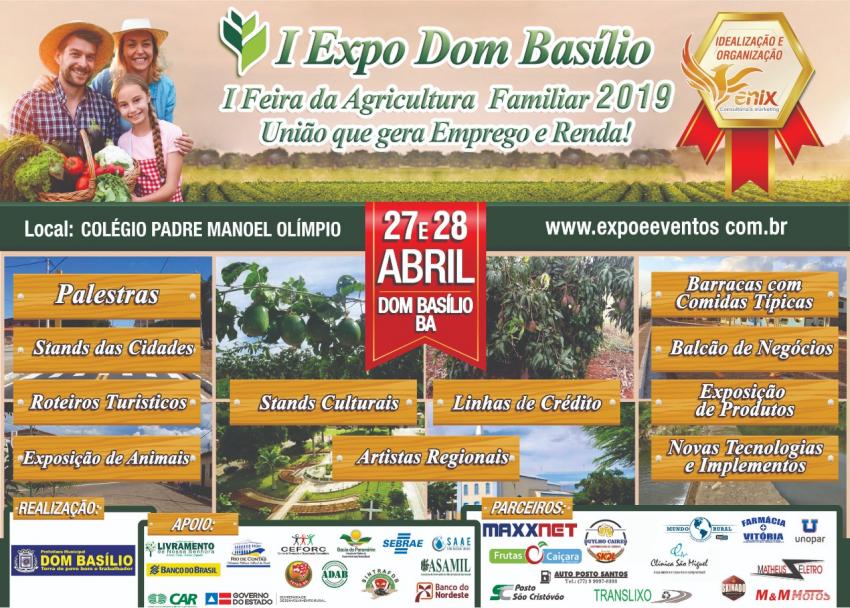 Dom Basílio realizará I Feira da Agricultura Familiar 2019