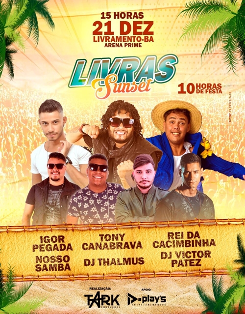 Esquenta do Livras Sunset e Livras Sunset acontecem nesta sexta e sábado; corra e adquira seu ingresso