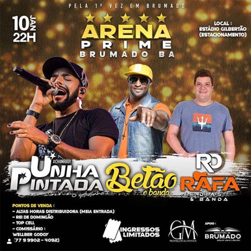 Arena Prime Brumado: Adquira seu ingresso em Livramento no Restaurante Bocas Grill