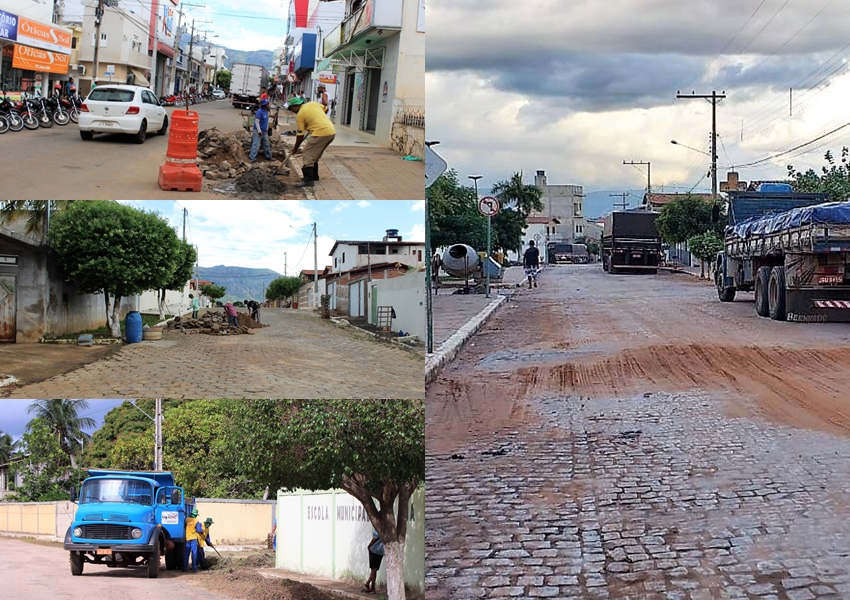 Após as chuvas serviços de reparo são realizados em Livramento