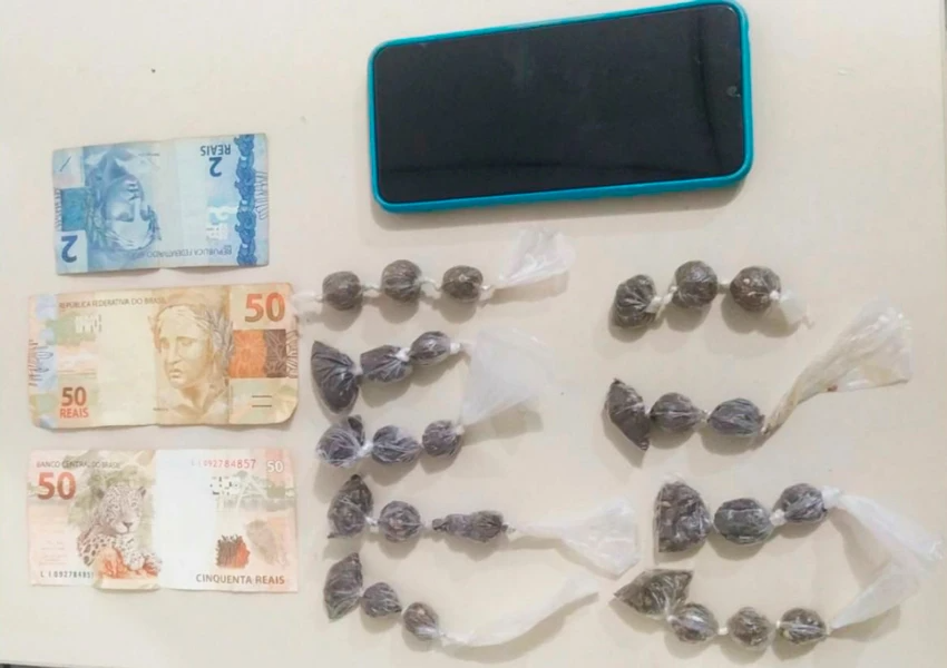 Polícia Militar detém suspeito por tráfico de drogas durante rondas em Piripá