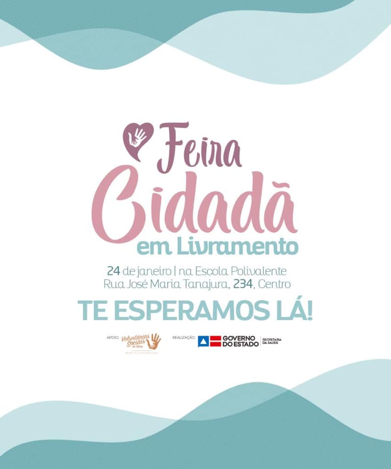 Livramento realiza nos dias 24 e 25 Feira da Saúde e da Cidadania