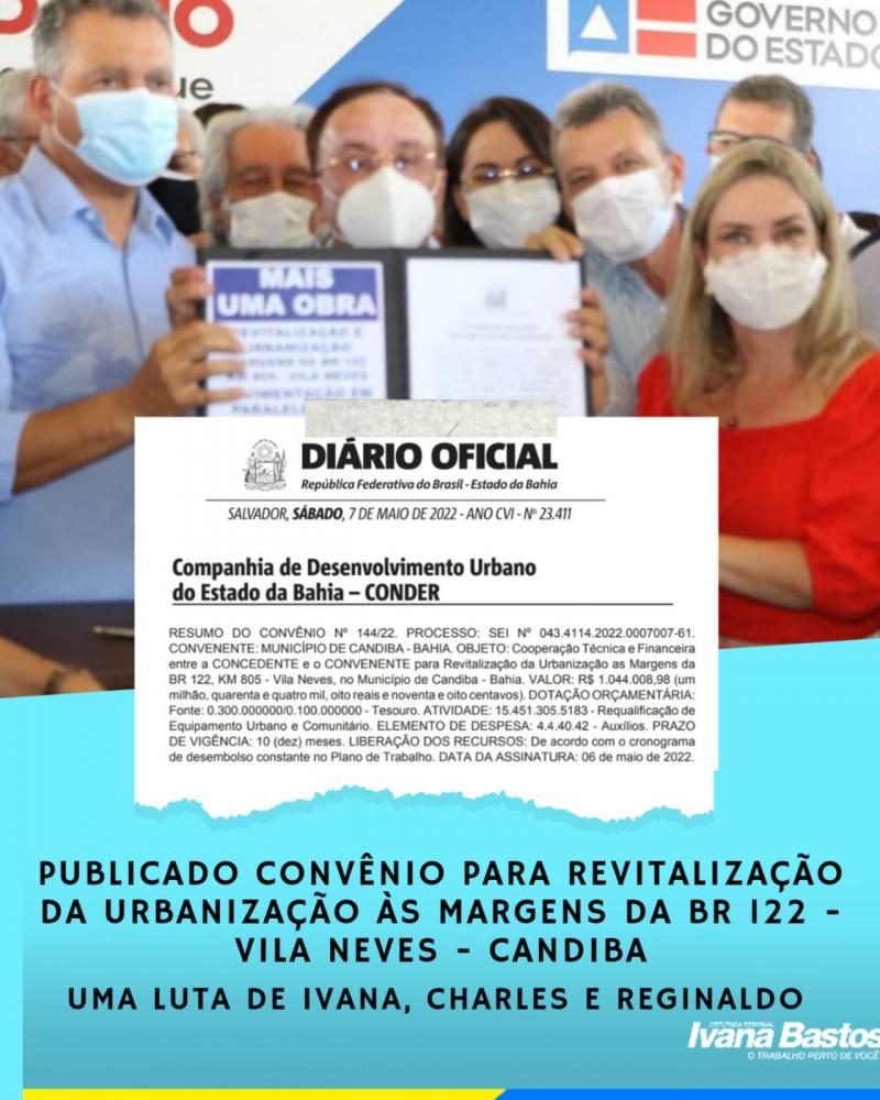 Ivana, Charles e Reginaldo garantem obras de urbanização em Candiba 