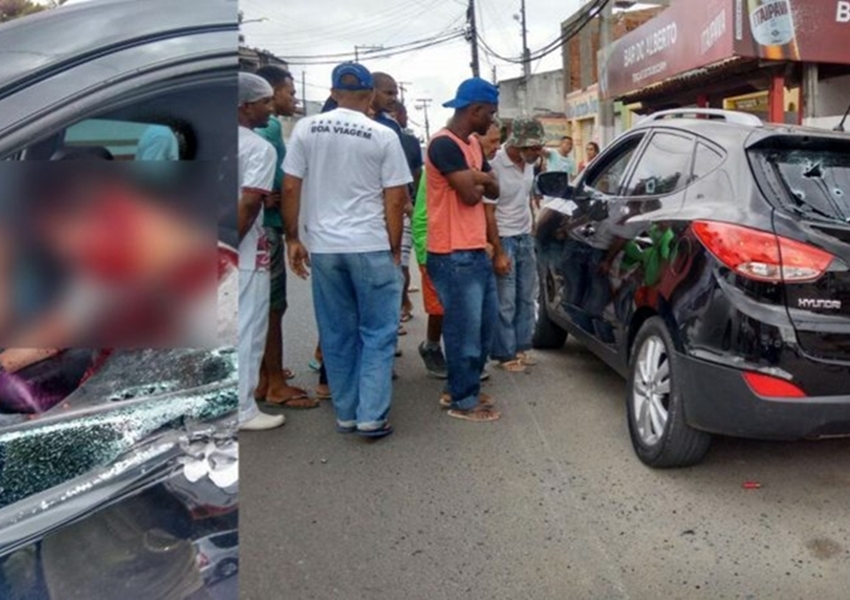 Feira de Santana: Ex-policial Militar e uma mulher são encontrados mortos dentro do carro