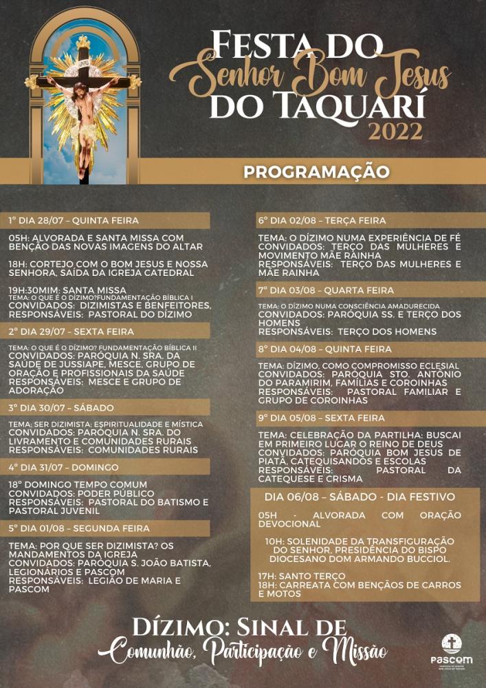 Paróquia do Bom Jesus do Taquari reúne imprensa para lançamento dos Festejos do Bom Jesus 2022