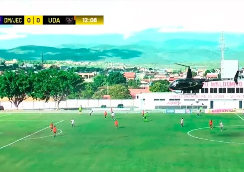 Helicóptero pousa sem autorização e interrompe jogo do Brasileiro Feminino em Jequié