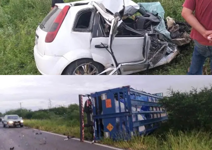 Motorista morre em batida na BA-120 entre Santaluz e Queimadas