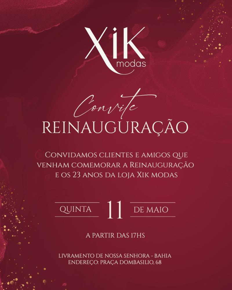 Loja Xik Modas comemora 23 anos e reinauguração em Livramento