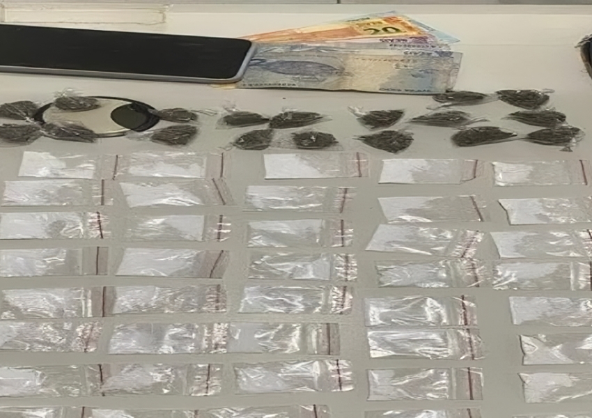 Homem é preso com drogas em ação policial na zona rural de Santa Bárbara