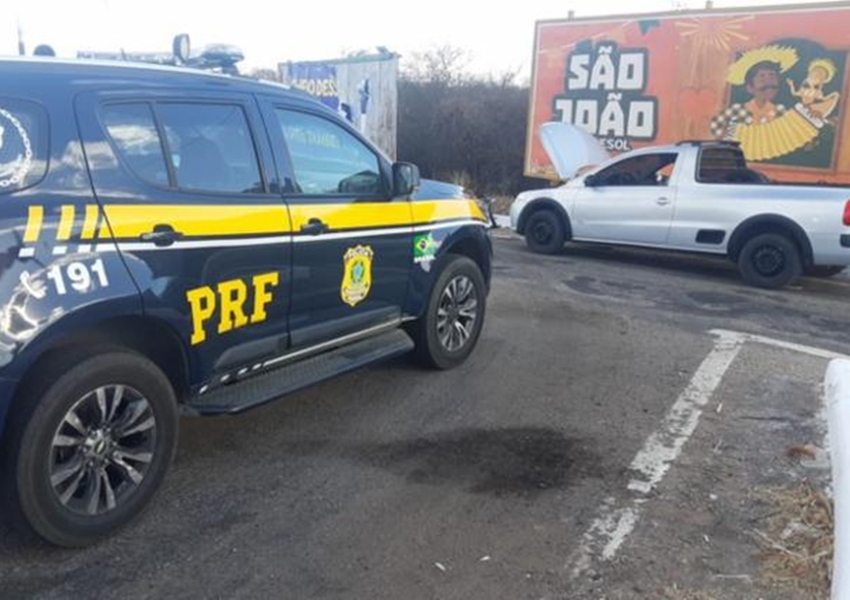 Lagoa Real: Suspeitos de assaltos a veículos de carga são presos com carro clonado na BR-030