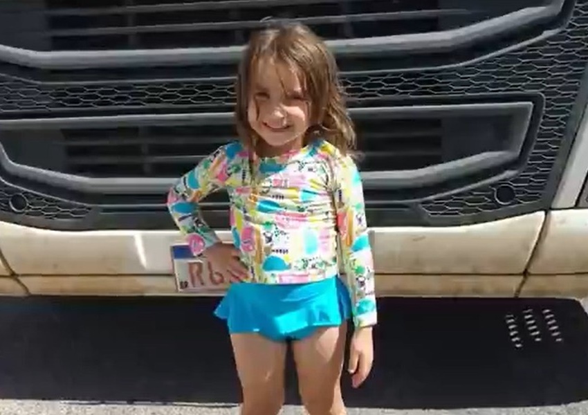 Encontrado corpo da menina desaparecida após acidente entre carreta e caminhão na BR-242