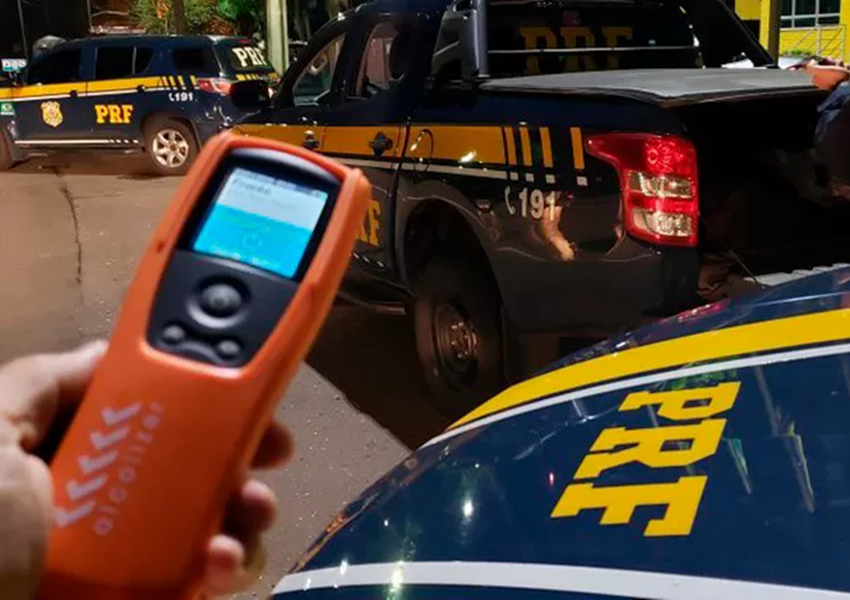 Homem é detido pela PRF por dirigir embriagado após acidente em Vitória da Conquista