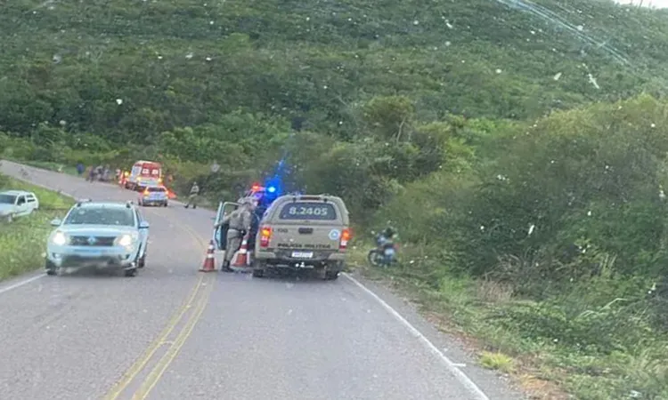 Idoso de 67 anos morre em acidente de moto na BA-142, entre Ituaçu e Barra da Estiva