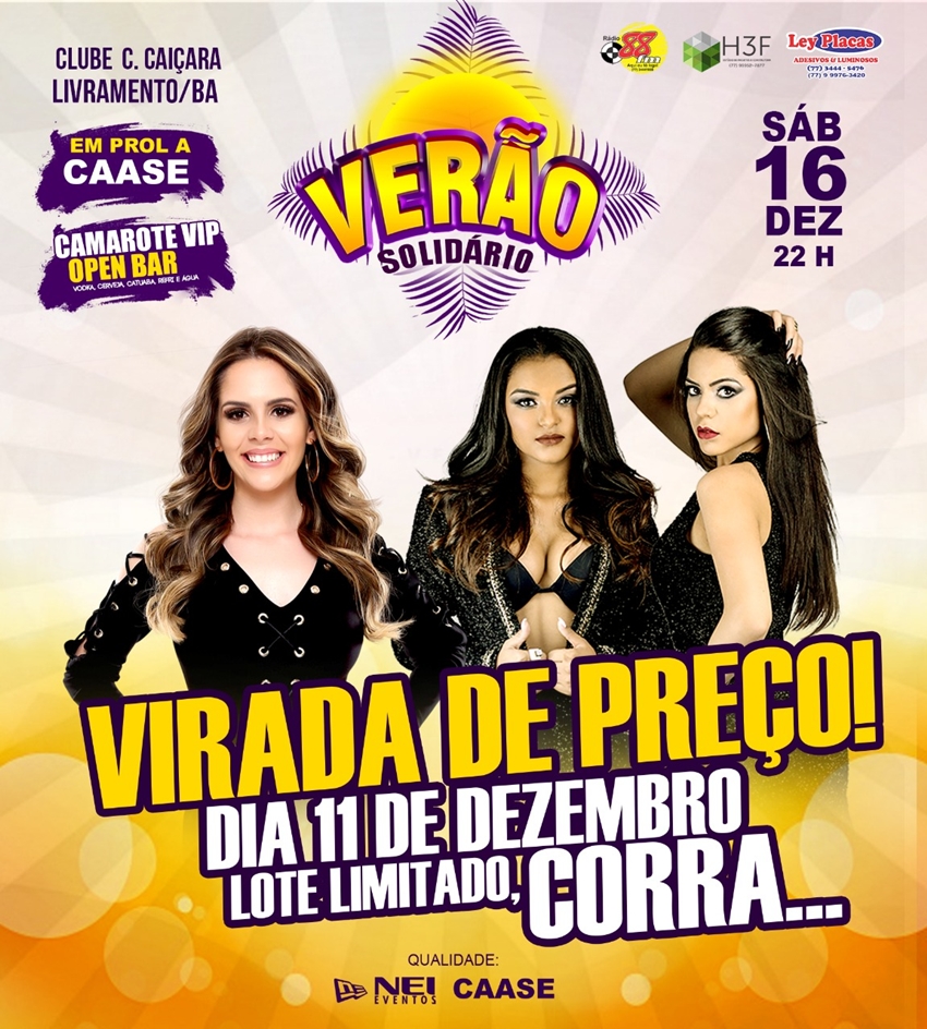 Aproxima-se com tamanha rapidez o dia do evento que concluirá o ciclo de 2017 com chave de ouro