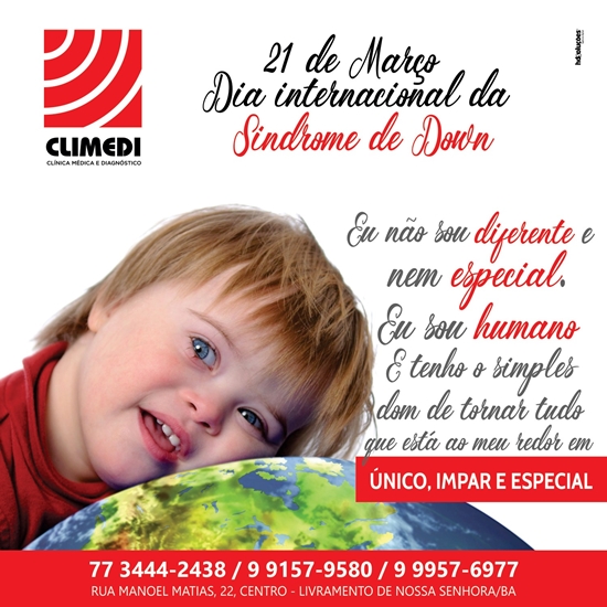 21 de março: Dia Internacional da Síndrome de Down