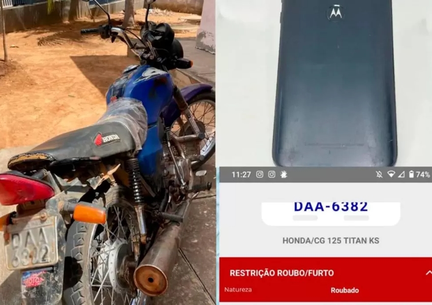 Ronda policial em Botuporã leva à apreensão de veículo roubado