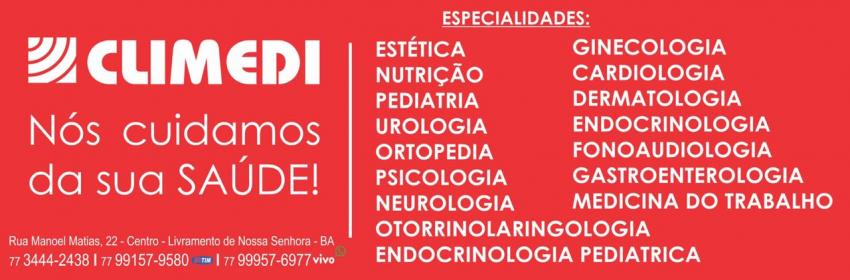Livramento: Confira agenda semanal da CLIMEDI