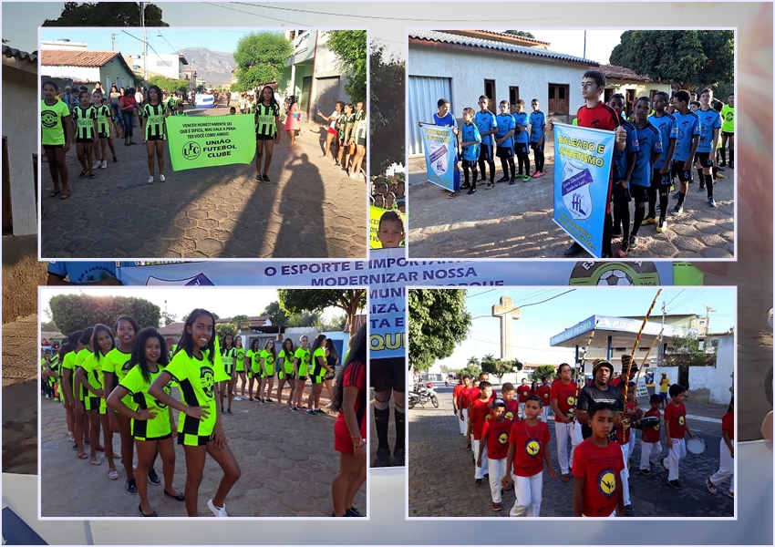 Livramento: Escolinha de Futebol FC realizou desfile em comemoração ao dia das crianças