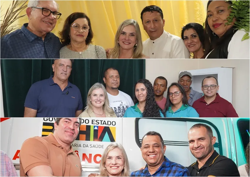 Ivana Bastos visita Novo Horizonte, Ibitiara e Matina com entregas e celebrações