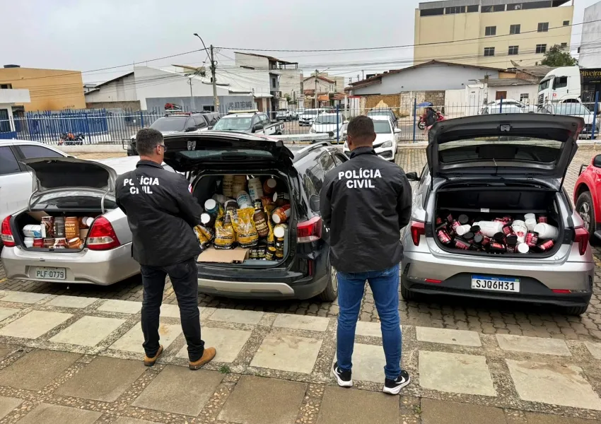 Polícia Civil cumpre mandados em lojas e academias durante operação contra fraudes em Vitória da Conquista