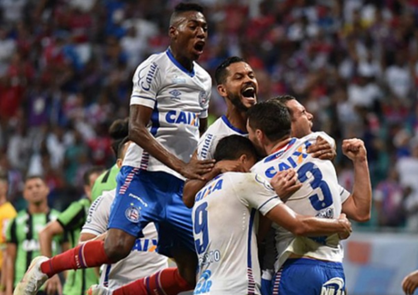 Bahia bate o América-MG na Fonte Nova e encosta na parte de cima da tabela da Série A