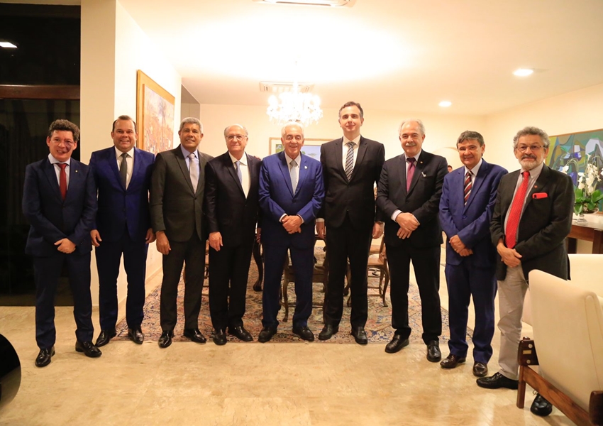 Jerônimo vai a Brasília e se reúne com presidente do Senado e Geraldo Alckmin
