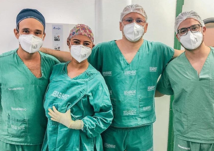Equipes de Neurocirurgia e Ortopedia do HGVC se unem para realizar procedimento inédito
