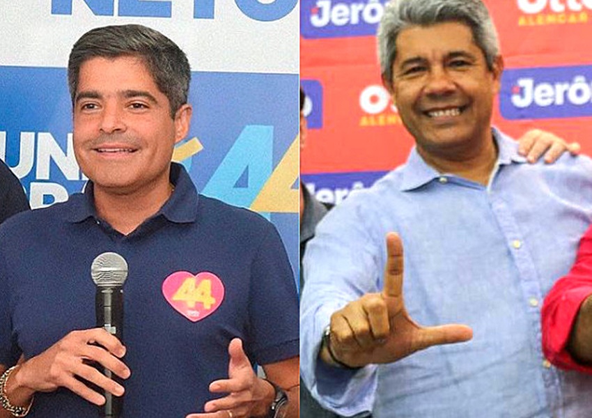 Real Time/TV Record: ACM Neto cresce dez pontos e empata com Jerônimo em primeira pesquisa do 2º turno