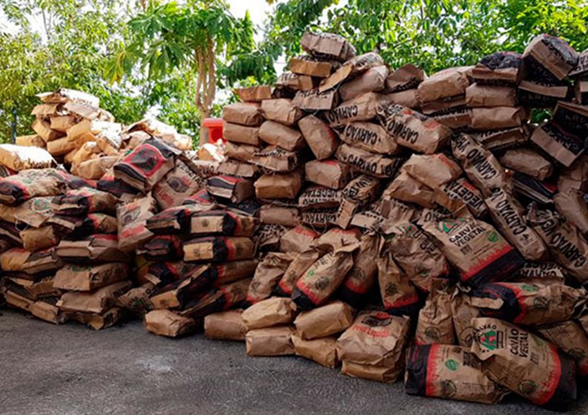 PRF BA e MPBA apreendem mais de 800 sacos de carvão vegetal comercializado irregularmente