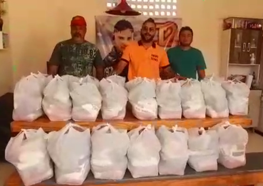 Banda Los Morenos, A2 Sertanejo do bar e Loja Prime sound doam cestas básicas arrecadas em live