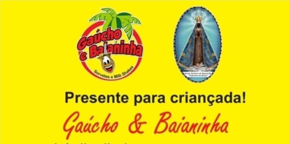 Gaúcho e Baianinha vai distribuir sorvete gratuito para a Criançada