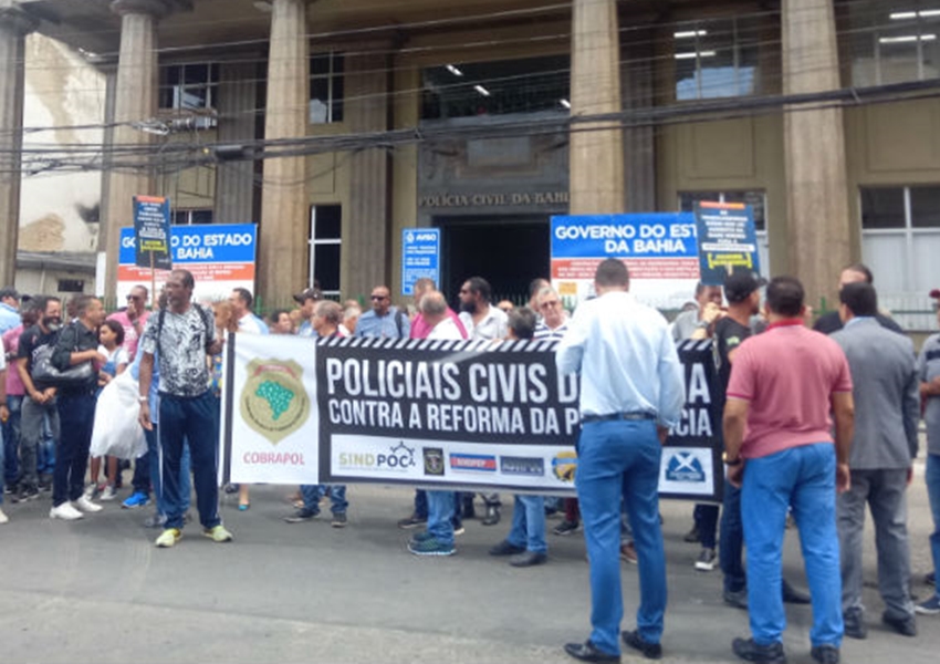 Policiais civis e penais prometem cruzar os braços a partir de segunda (27)
