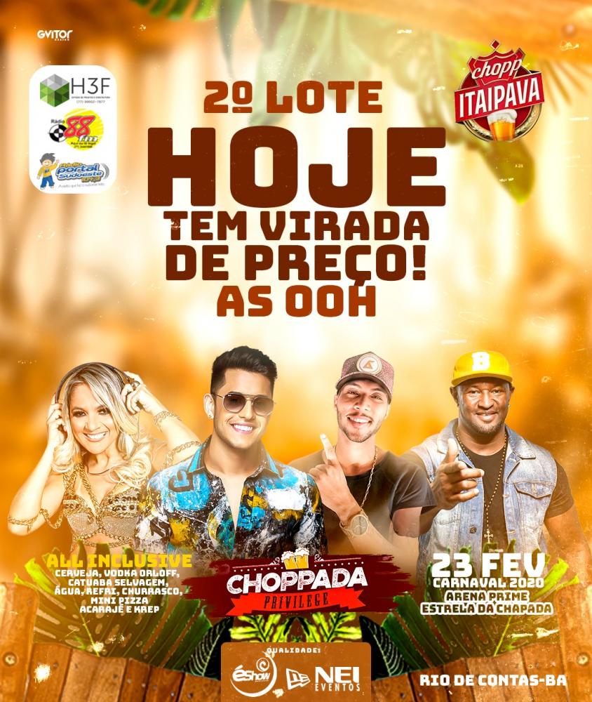 Choppada Privilege: Estrutura segue sendo montada a todo vapor; corra adquira seu ingresso, hoje tem virada de preço