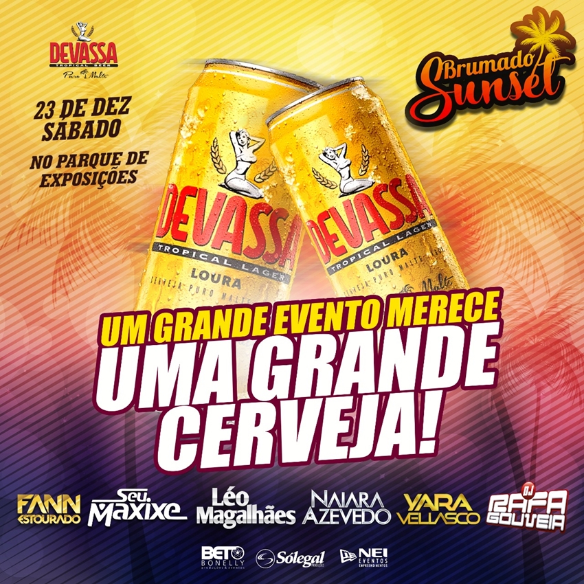 Brumado Sunset celebra parceria com a Devassa Puro Malte 