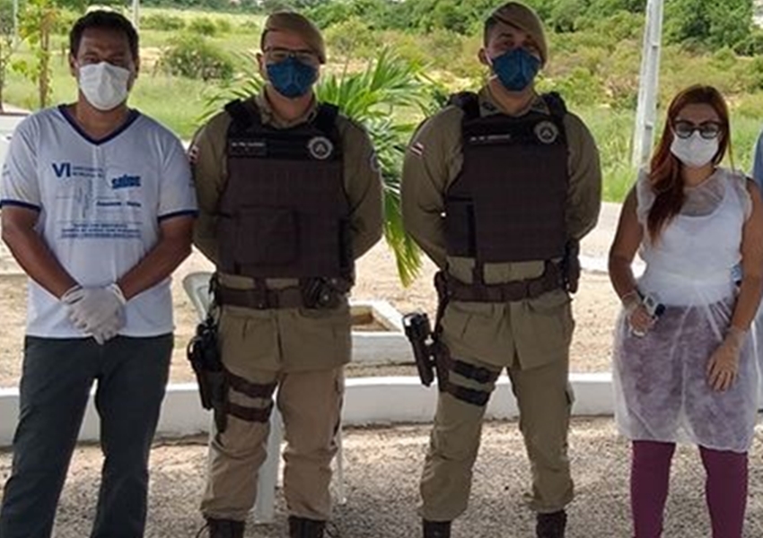 Coronavírus: Blitz conta com apoio da Polícia Militar em Jussiape