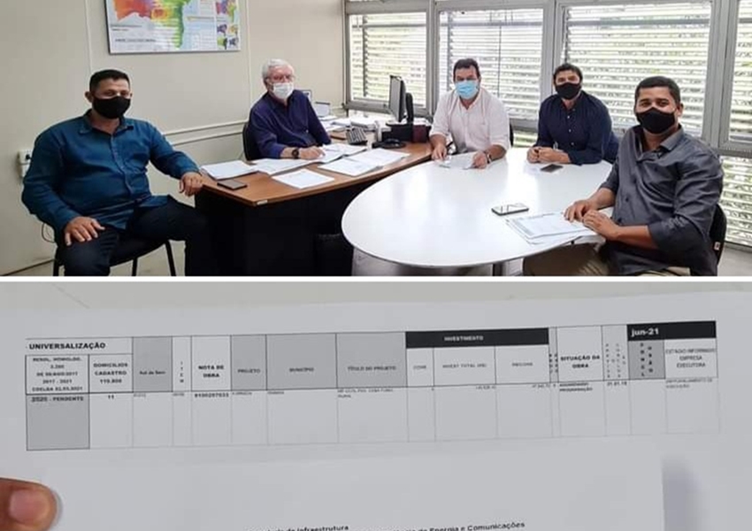 Deputado Marquinho Viana leva obra de eletrificação para povoado de Iramaia
