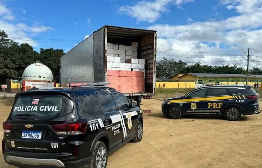 Polícia recupera carga de ar-condicionado avaliada em R$ 600 mil em Vitória da Conquista