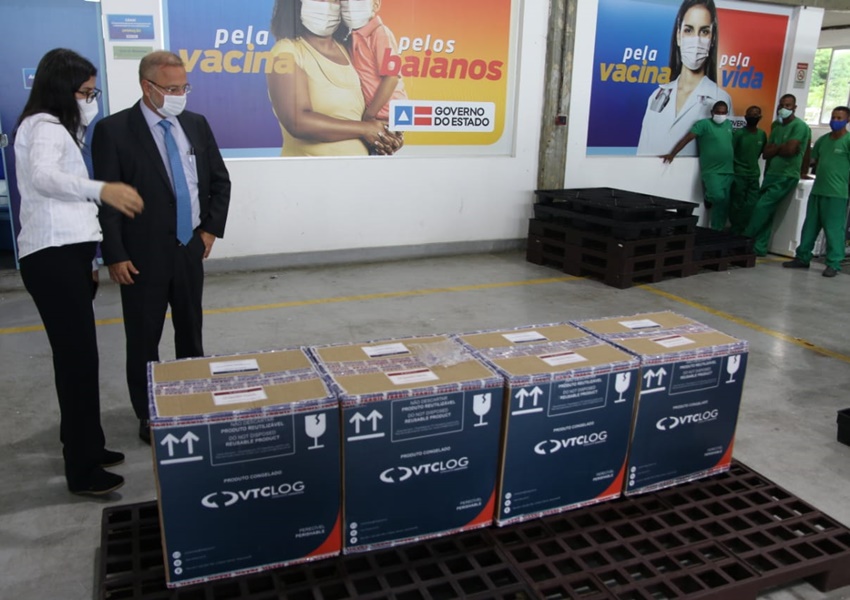 Bahia recebe primeiras doses de vacina contra Covid-19 da Pfizer/ BioNTech